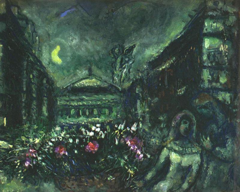 Der Avenue of Opera Zeitgenosse Marc Chagall Ölgemälde